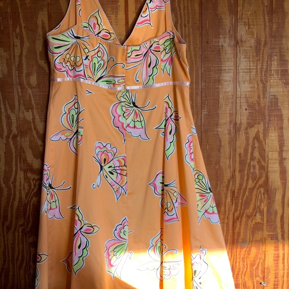 Becky & Max Bright Butterfly Spaghetti Strap Dress - Picture 4 of 11